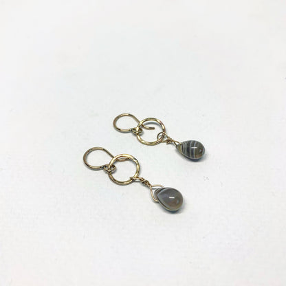 Botswana Agate Drop Earrings