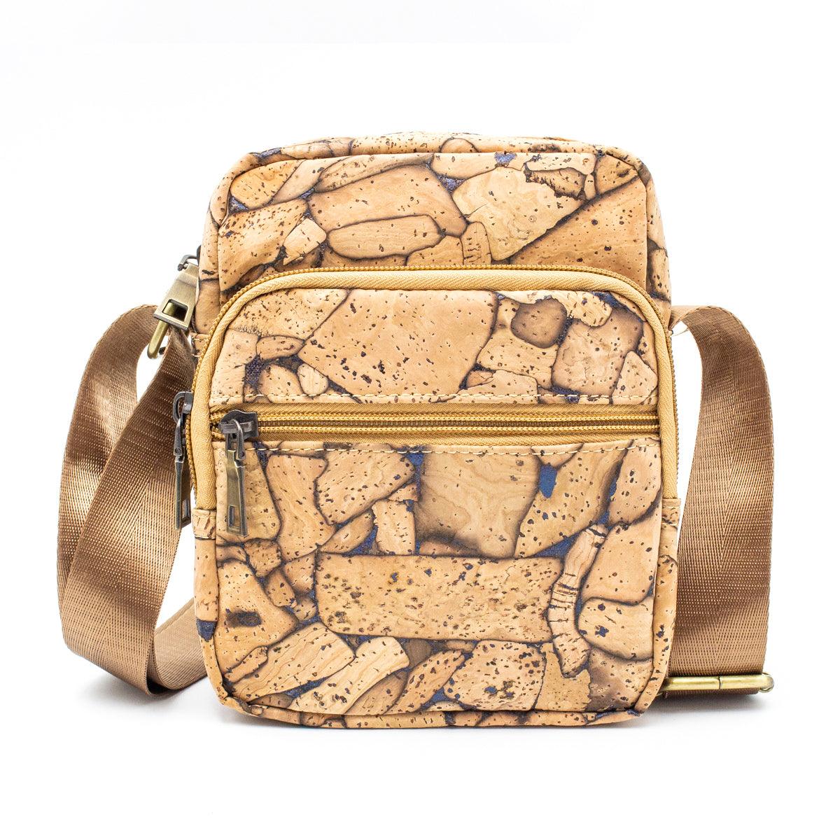 Men's Cork Leather Shoulder Bag 304-6