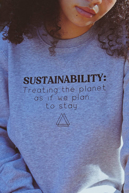 Sustainability Sweat Shirt Organic Cotton-1