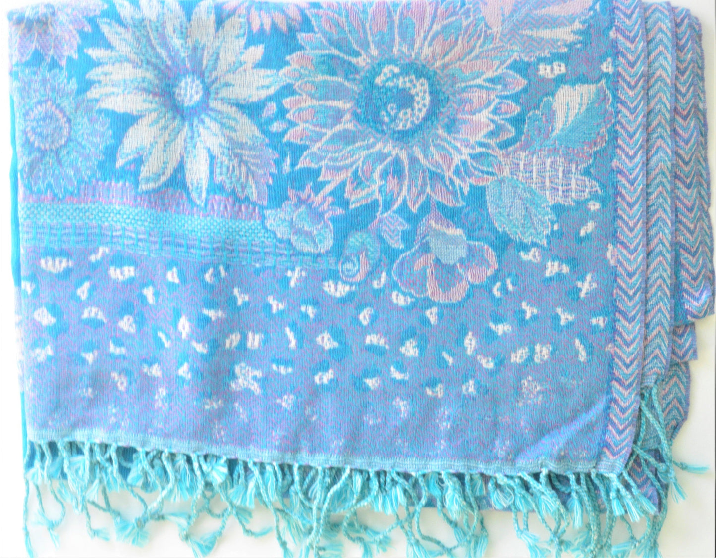 Handwoven Paisley Jamavar one of a kind limited edition designer Shawl-5