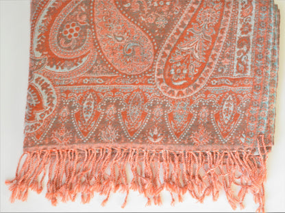 Handwoven Paisley Jamavar one of a kind limited edition designer Shawl-3