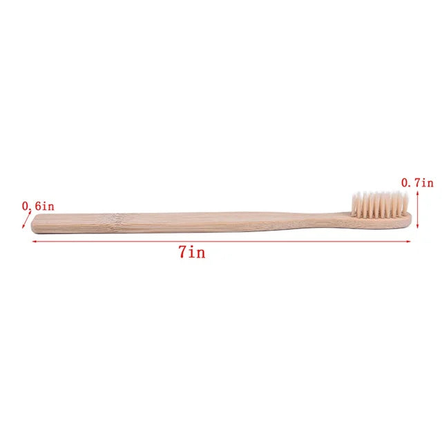 Eco Friendly Bamboo Toothbrush Soft Bristles