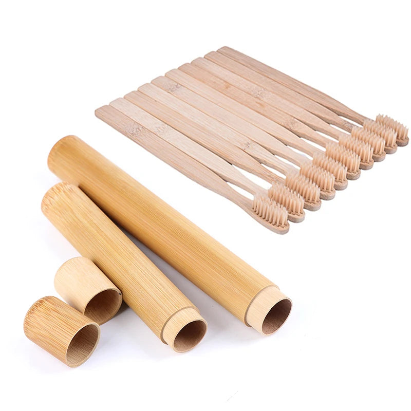 Eco Friendly Bamboo Toothbrush Soft Bristles