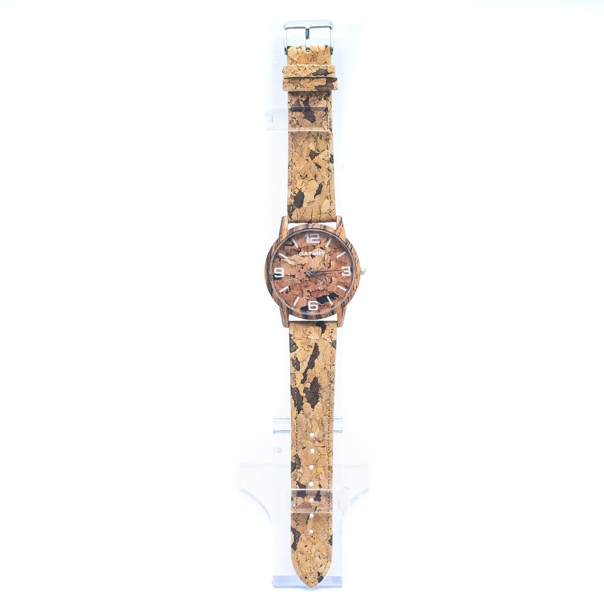 Natural cork leather unisex watch in box WA-194-4