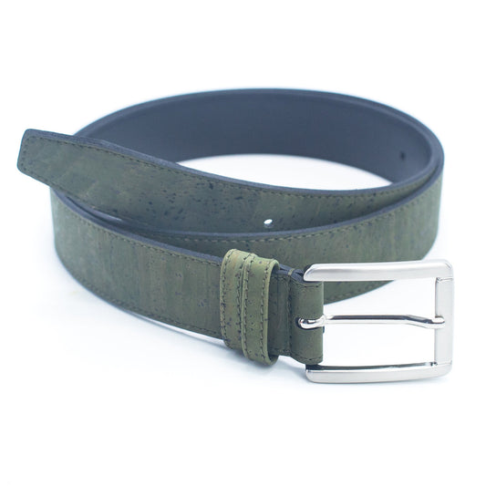 Green Cork Leather Vegan Belt L-880-0