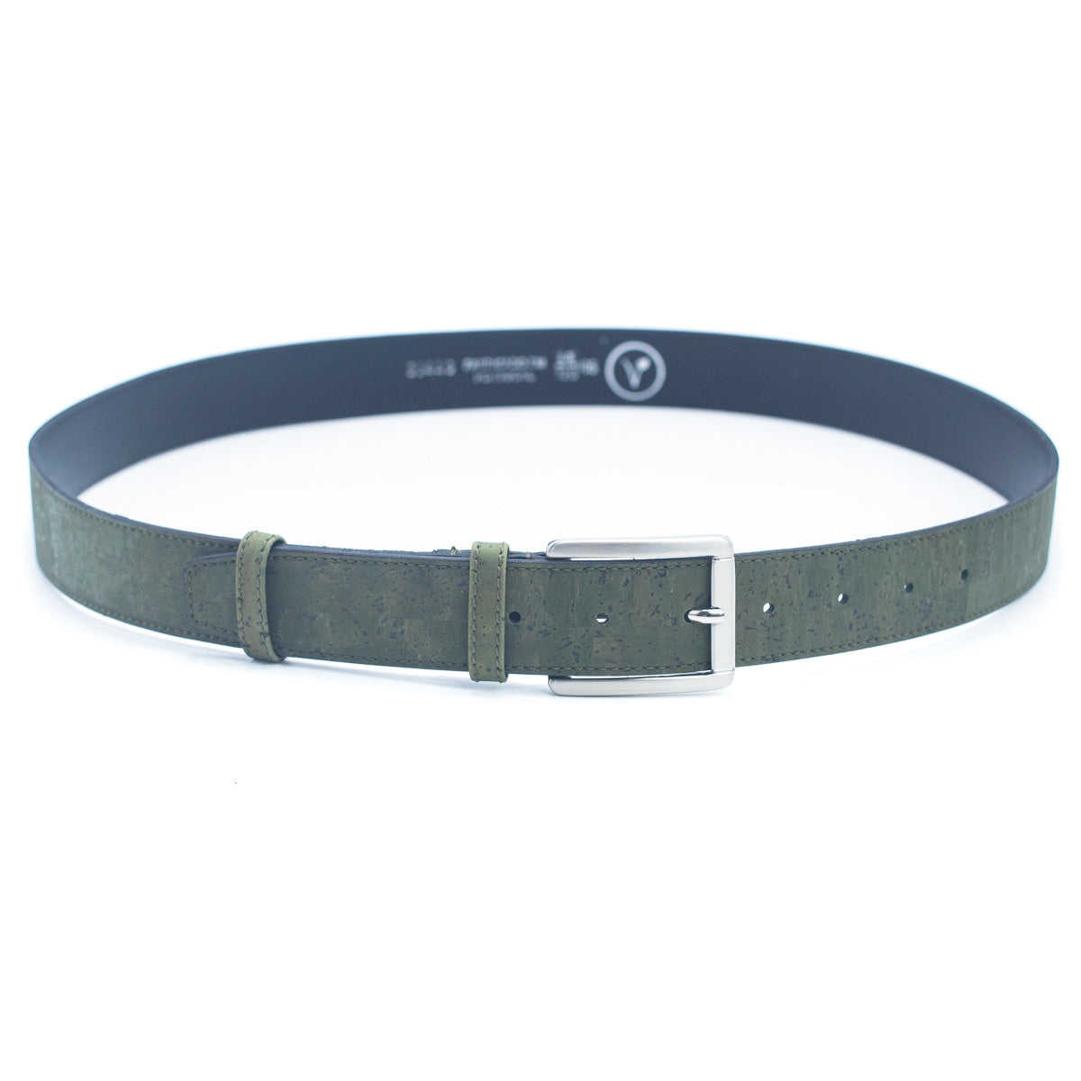 Green Cork Leather Vegan Belt L-880-3