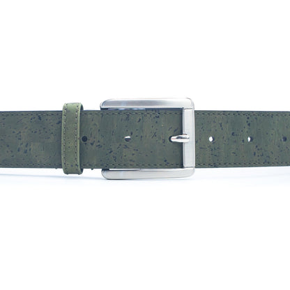 Green Cork Leather Vegan Belt L-880-4