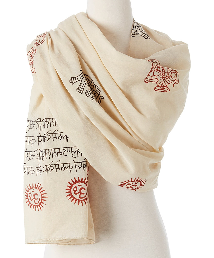 Ganesh Mantra blessing  Prayer Shawl-0