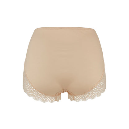 Grace - Peach Silk & Organic Cotton Lace Boxer-2