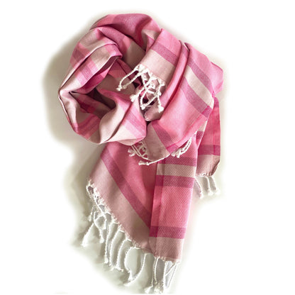 Samara Sustainable Turkish Towel Pink-1