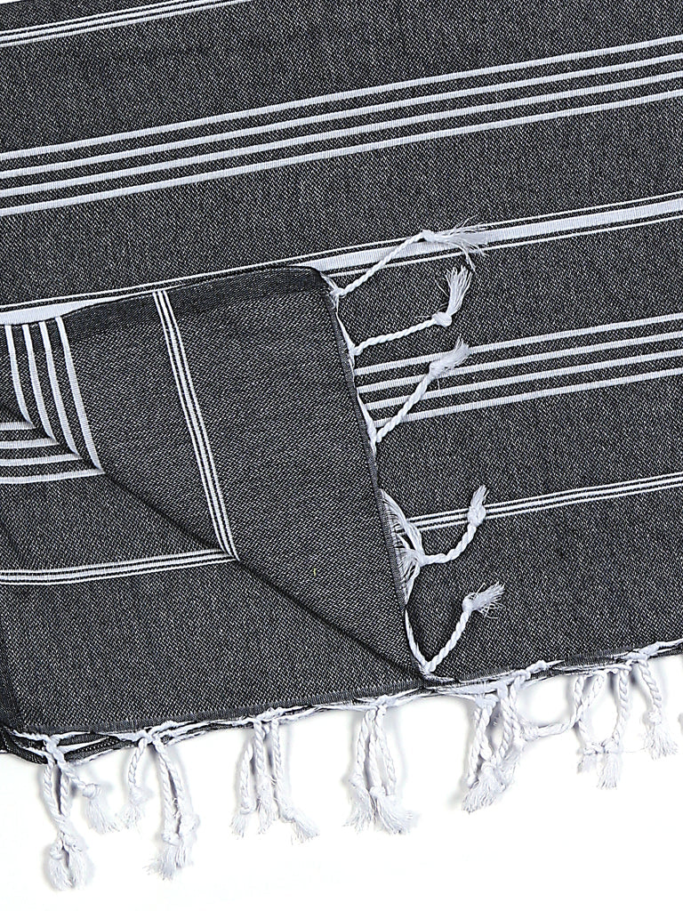 Pure Series: Sustainable Turkish Towel - Black-4