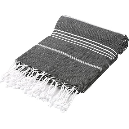 Pure Series: Sustainable Turkish Towel - Black-1