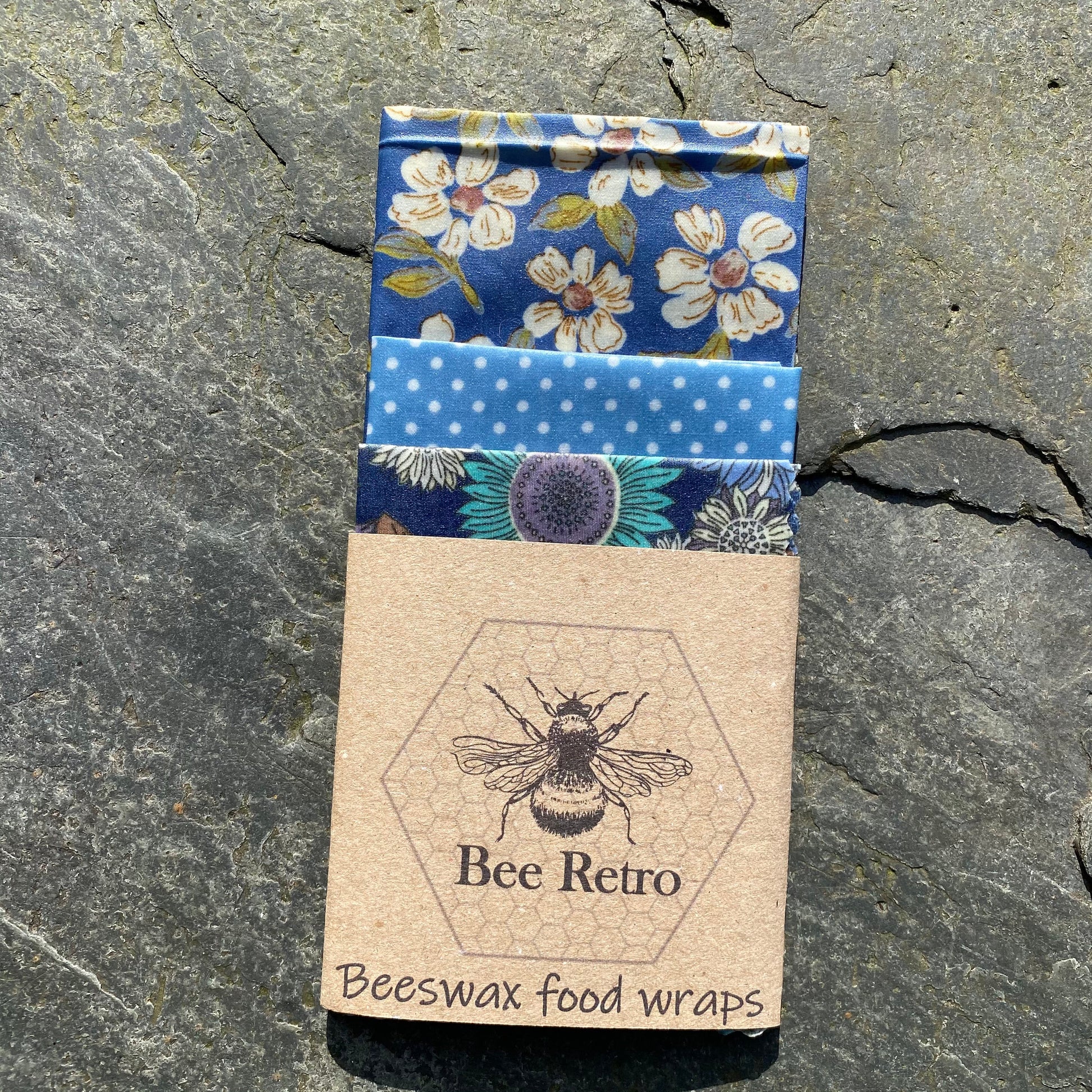 Blue Sunflower- Eco Friendly Beeswax Wrap-2