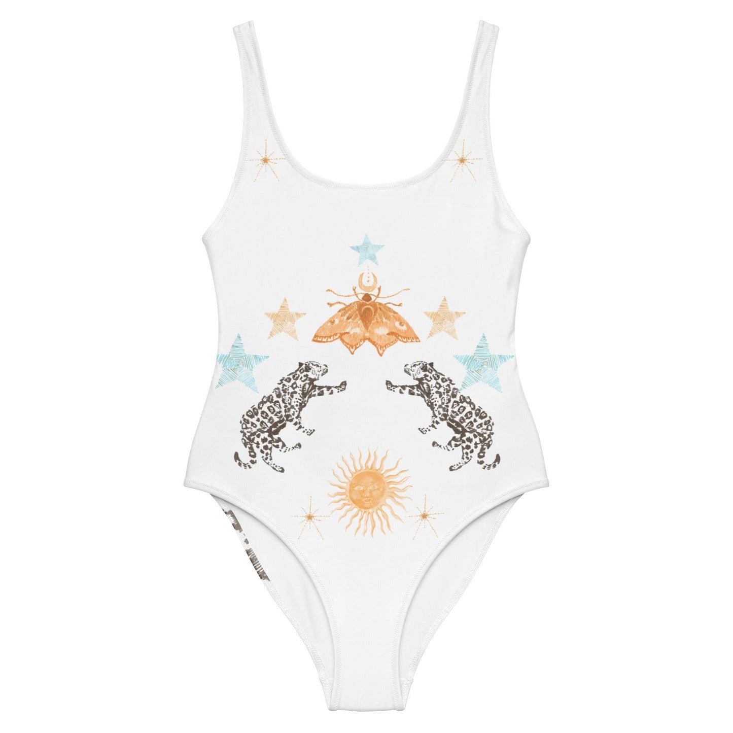 Lyra One Piece Swimsuit in White Jaguar-3