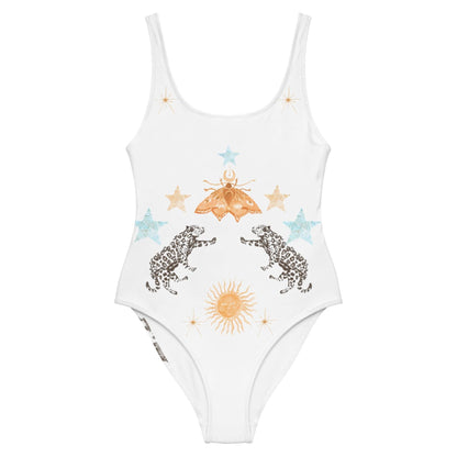 Lyra One Piece Swimsuit in White Jaguar-3