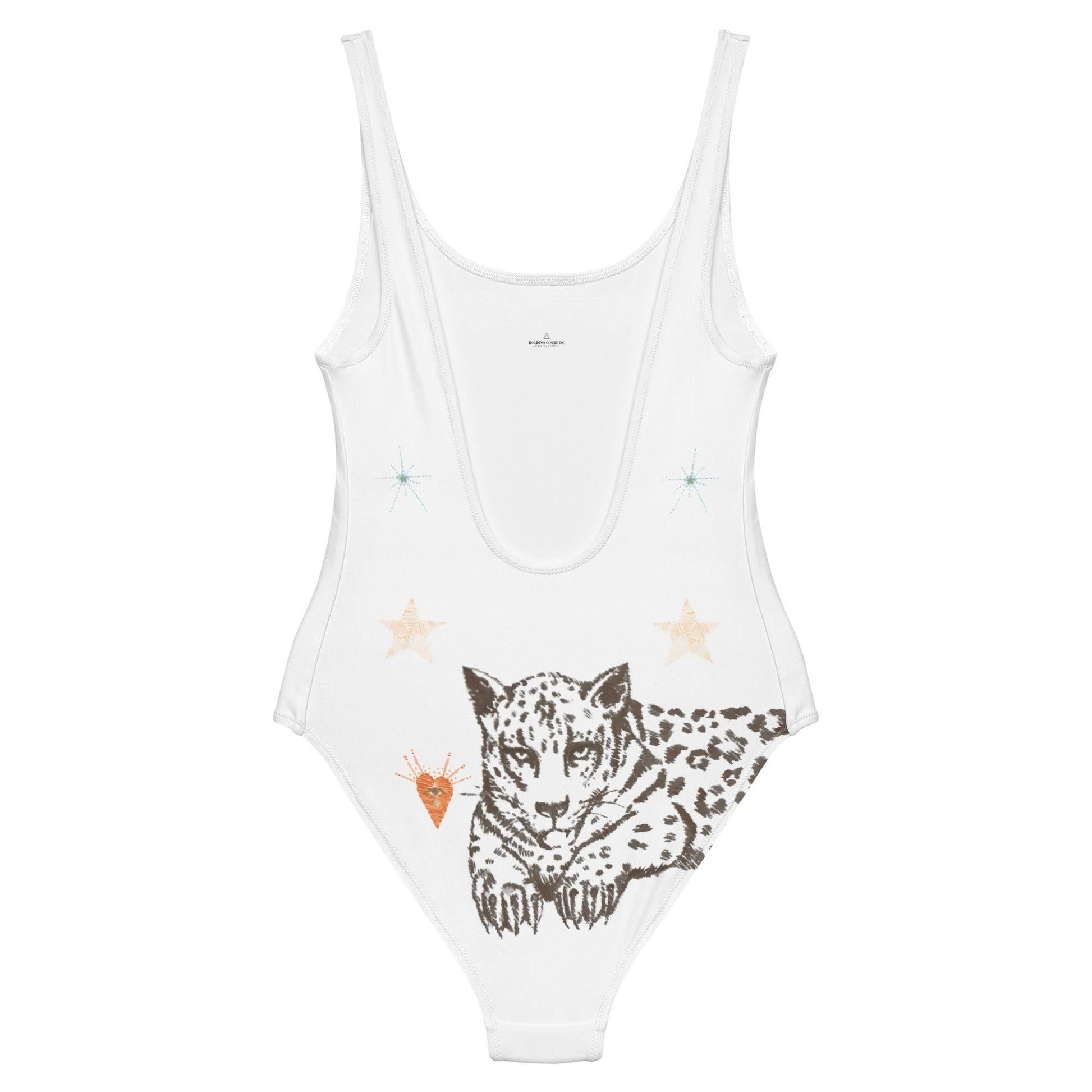 Lyra One Piece Swimsuit in White Jaguar-4