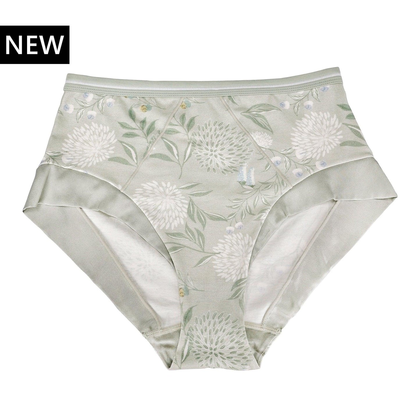 Valentina -  High Waisted Silk & Organic Cotton Full Brief-0