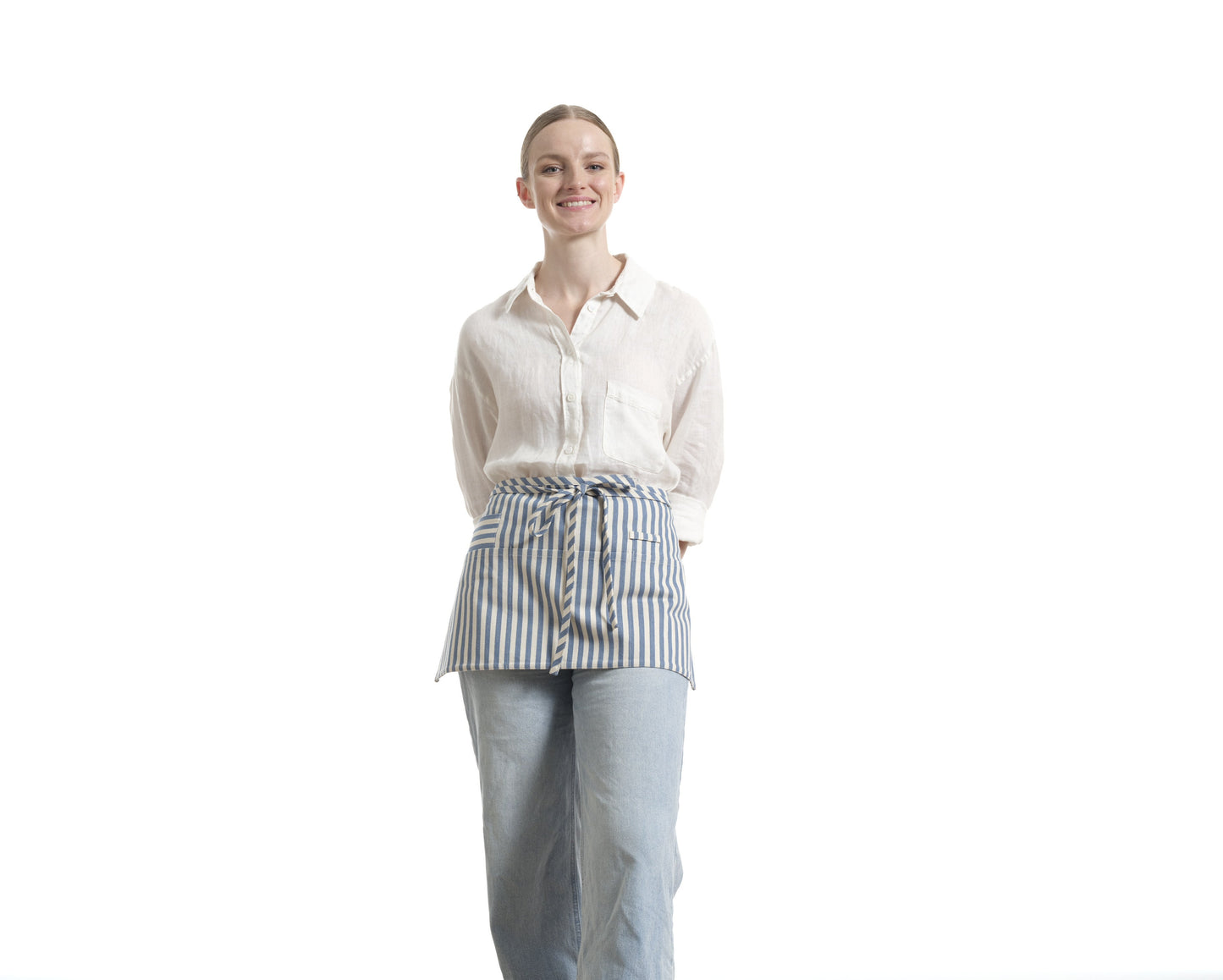 Waist Apron for Women and Men - Short Apron With 3 Pockets-5