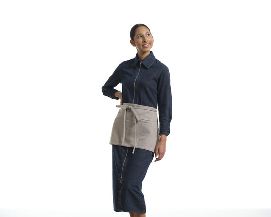 Waist Apron for Women and Men - Short Apron With 3 Pockets-0