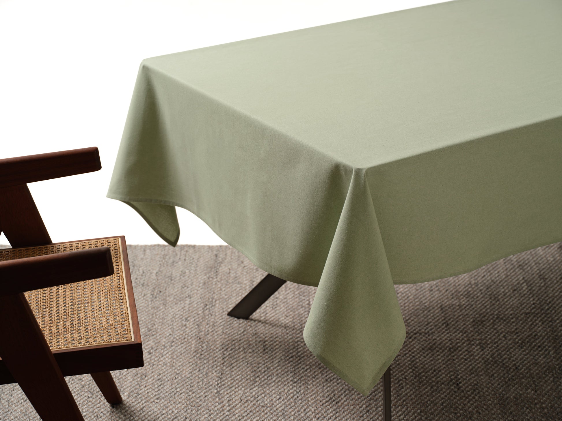 Cotton Tablecloth, Cloth Table Cover Great for Outdoor & Indoor-2