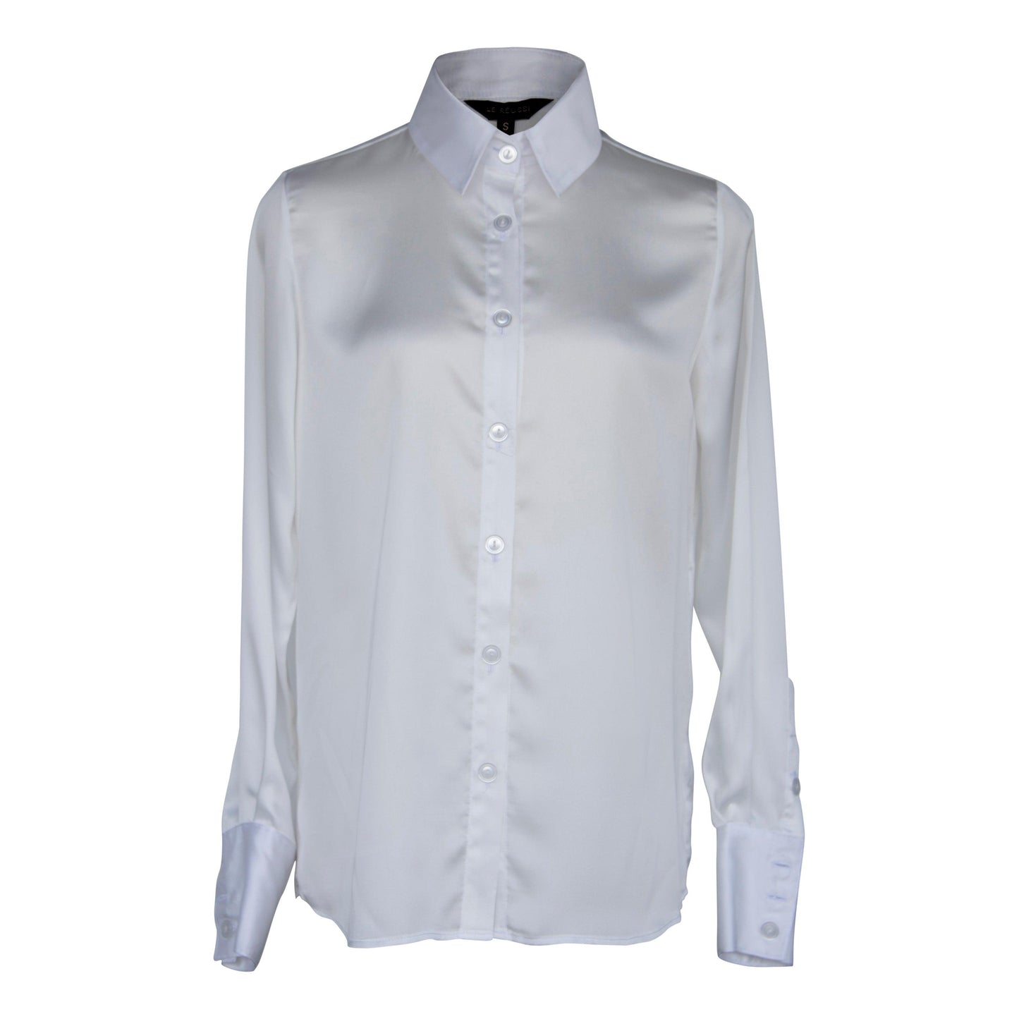 Blusa de seda elegante en color blanco