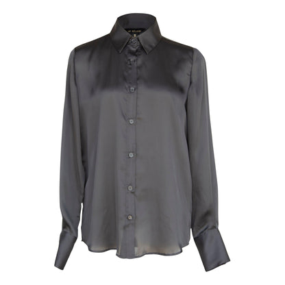 Elegance Silk Shirt in Black