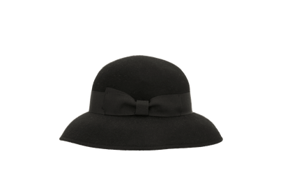 Sombrero cloche negro