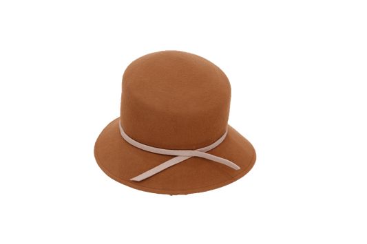 Sombrero cloche marrón