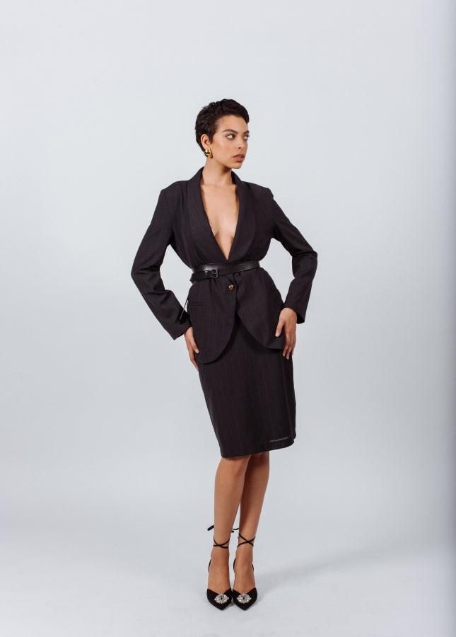 Shawl-Lapels Single-Breasted Blazer