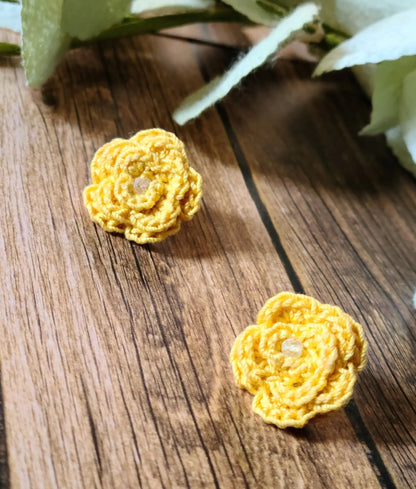 Rose Stud Earrings-5