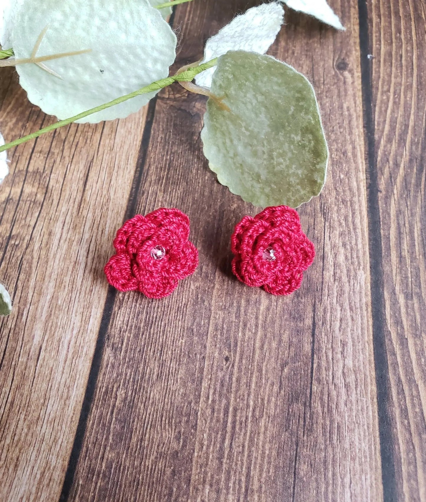 Rose Stud Earrings-6