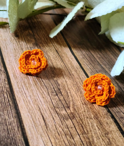 Rose Stud Earrings-7