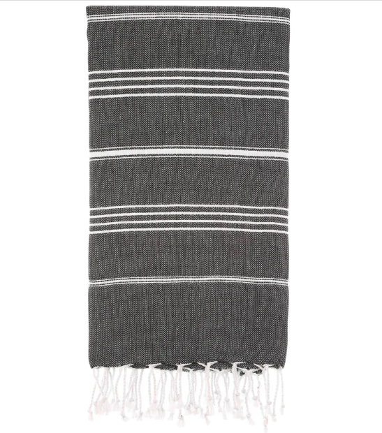 Pure Series: Sustainable Turkish Towel - Black-0