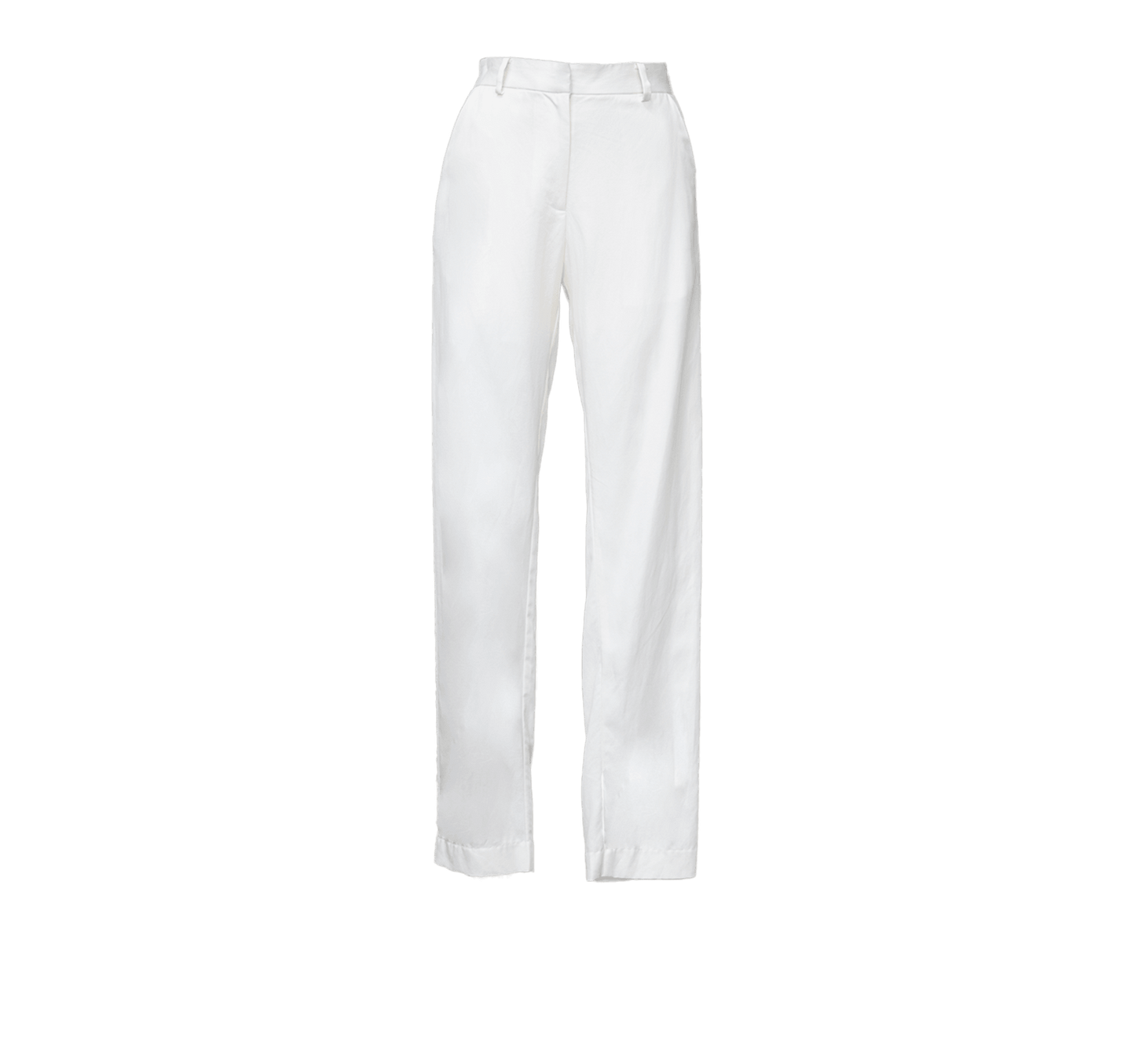 Pantalones ajustados de sastrería blanca