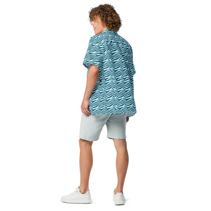 Camisa hawaiana con botones de marea estable