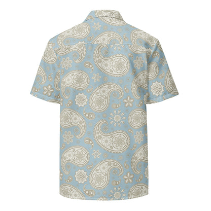 Camisa de campamento con botones de alto rendimiento exclusiva de Paisley Yacht Club ROPA DE MARES TROPICAL