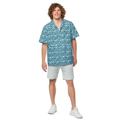 Camisa hawaiana con botones de marea estable