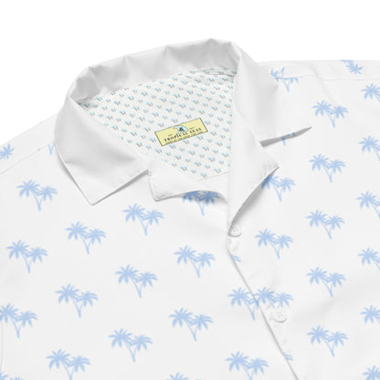 Camisa hawaiana con botones y efecto ventisca tropical