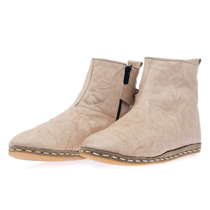 Botas beige de mujer