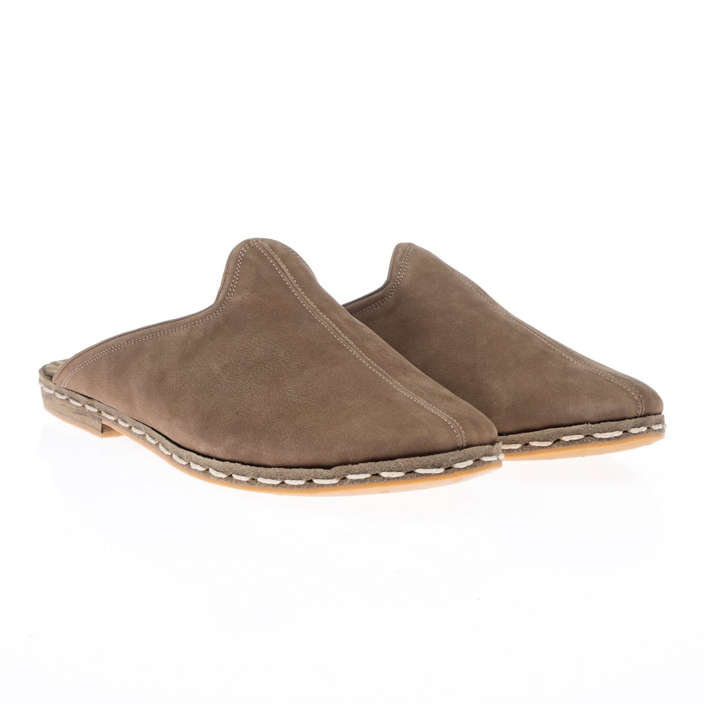 Pantuflas beige para mujer