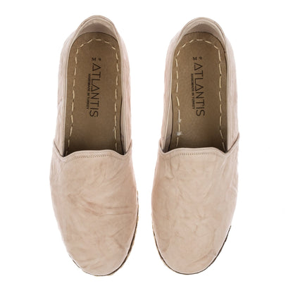 Zapatos sin cordones color beige para mujer