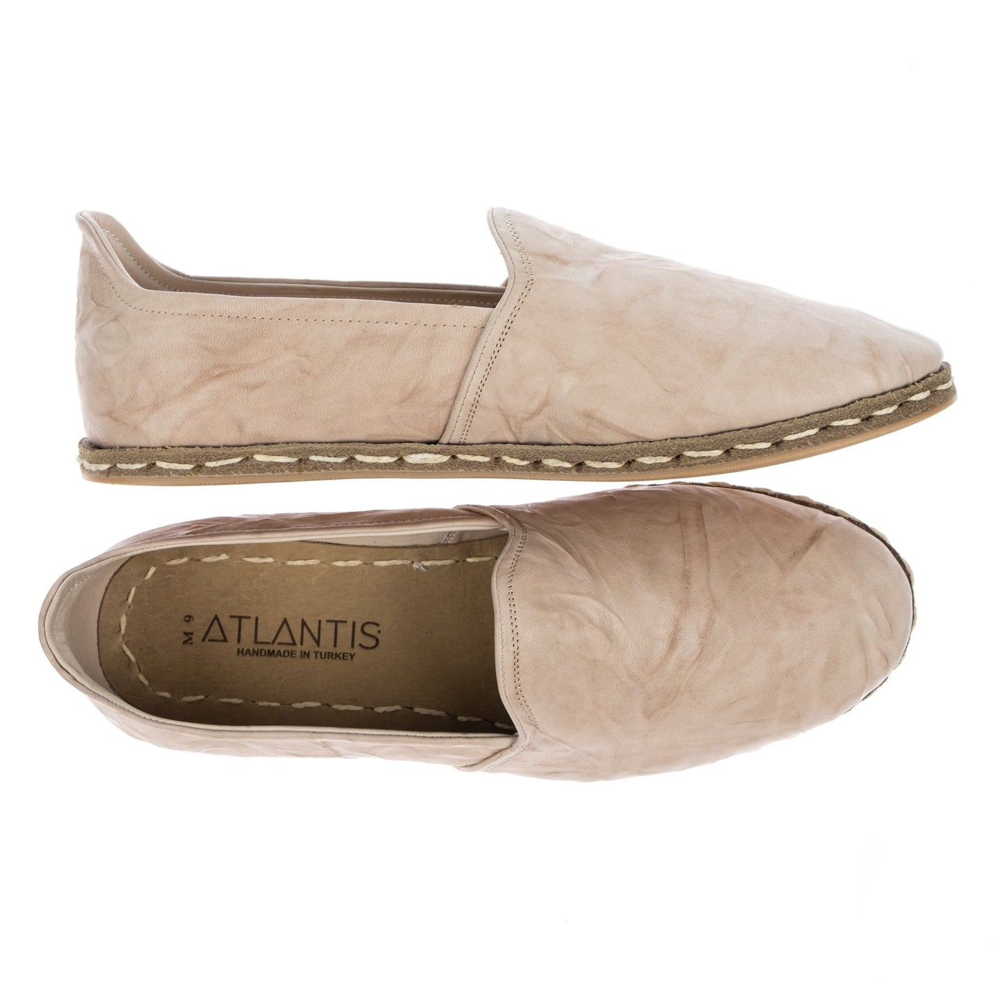 Zapatos sin cordones color beige para mujer