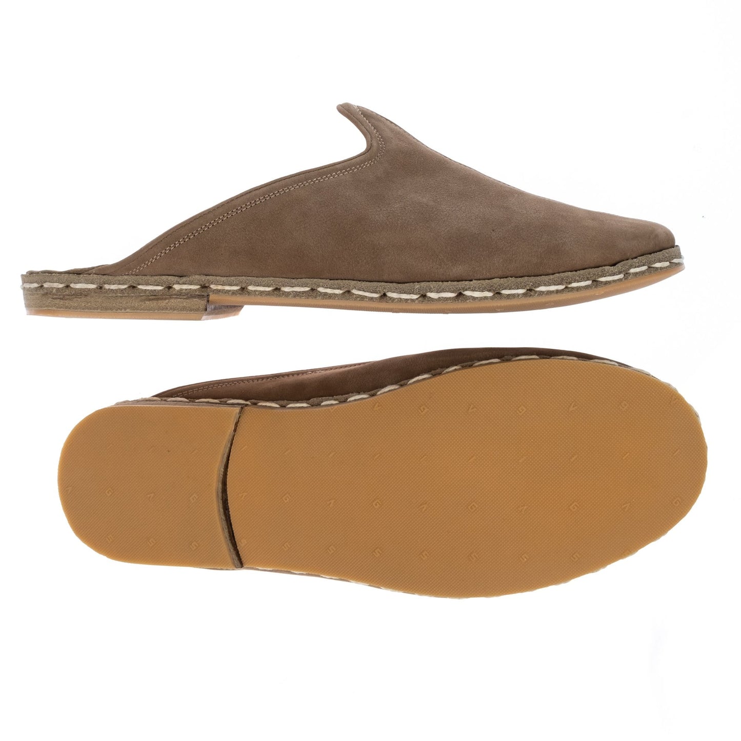 Pantuflas beige para mujer