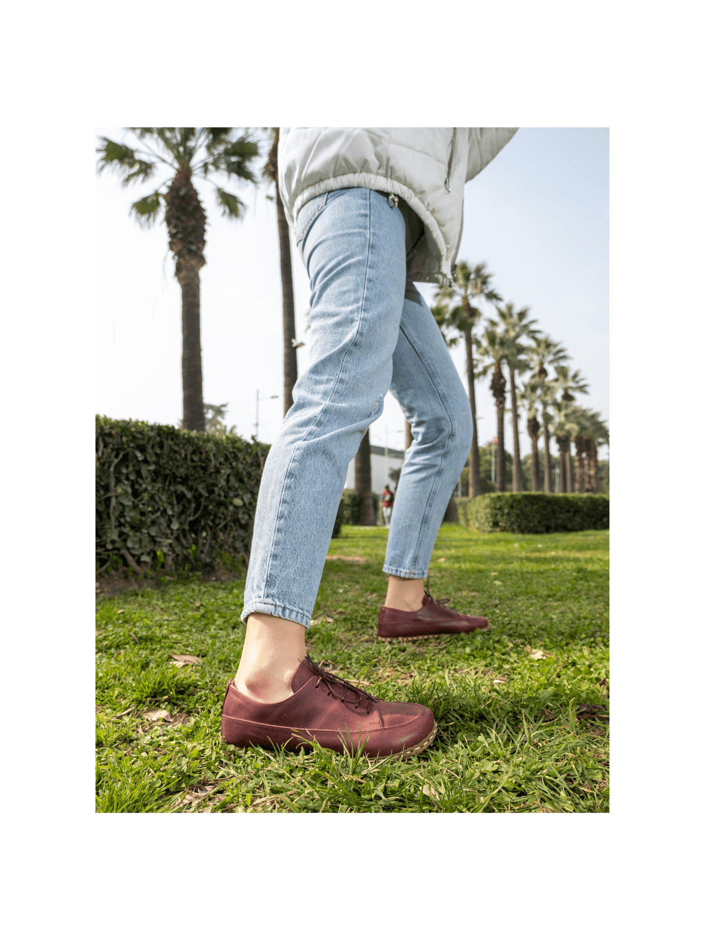 Zapatillas descalzas rojas para mujer