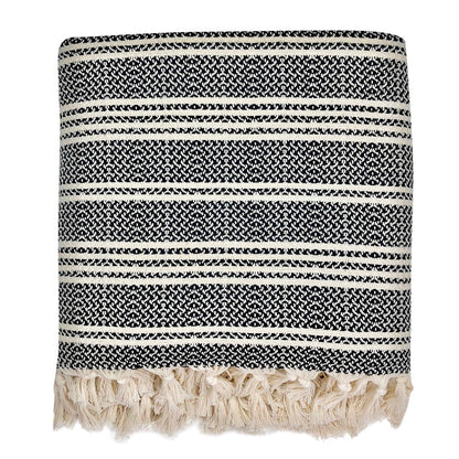 SLATE + SALT Woven Stripe Turkish Throw