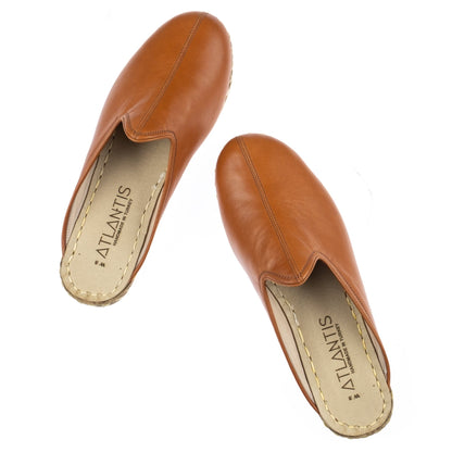 Pantuflas color marrón cacao para hombre