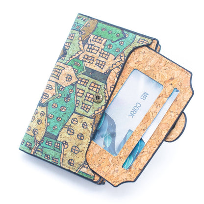 Bloom & Dazzle: 6 Pack Floral & Mosaic Cork Wallets-1