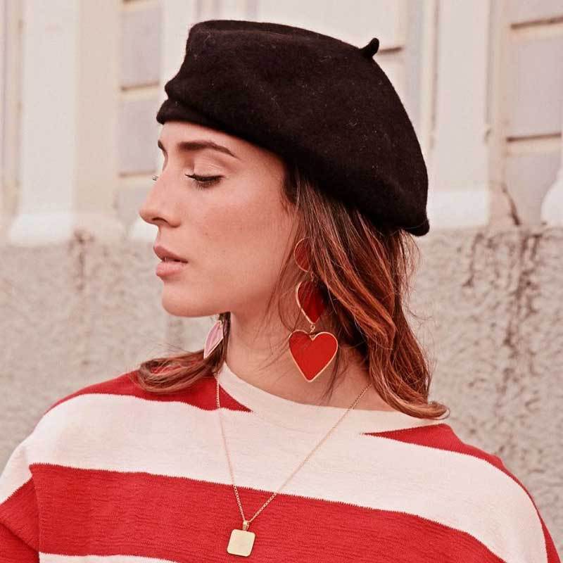 2 Red Heart Earrings-2