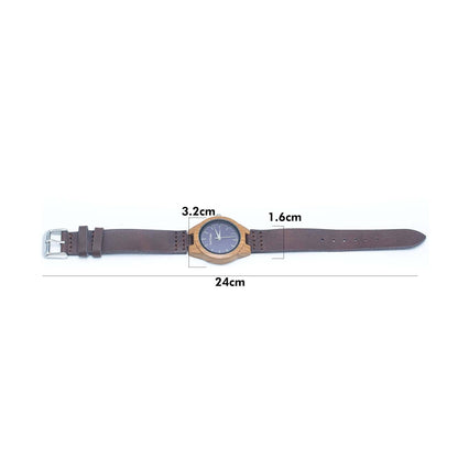 Dark brown Vintage ladies watch Leather Strap WA-238-A-3