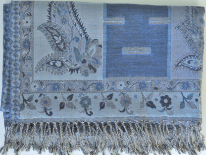 Handwoven Paisley Jamavar one of a kind limited edition designer Shawl-4